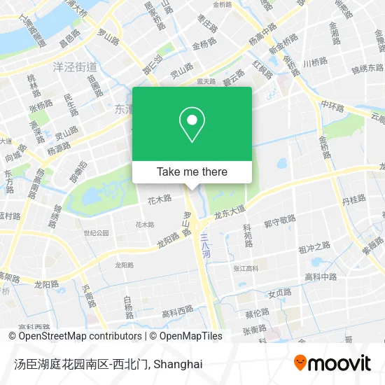 汤臣湖庭花园南区-西北门 map