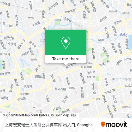 上海宏安瑞士大酒店公共停车库-出入口 map