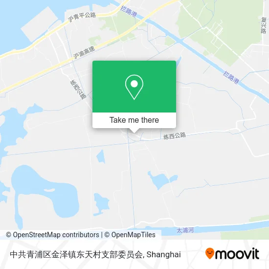中共青浦区金泽镇东天村支部委员会 map