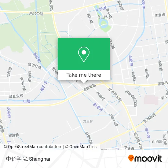 中侨学院 map