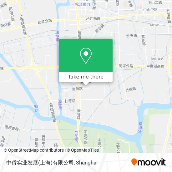 中侨实业发展(上海)有限公司 map
