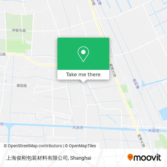 上海俊刚包装材料有限公司 map