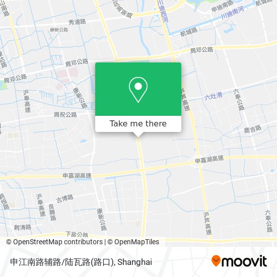 申江南路辅路/陆瓦路(路口) map