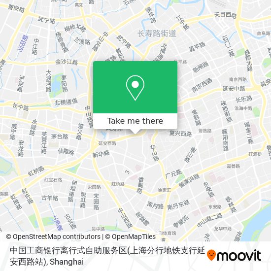 中国工商银行离行式自助服务区(上海分行地铁支行延安西路站) map
