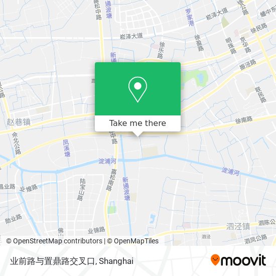 业前路与置鼎路交叉口 map