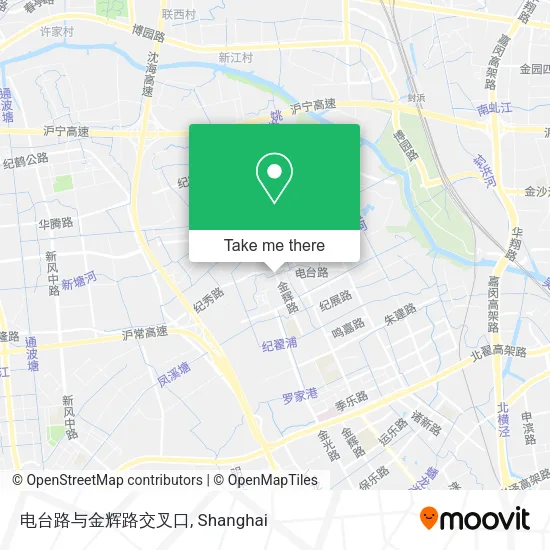 电台路与金辉路交叉口 map