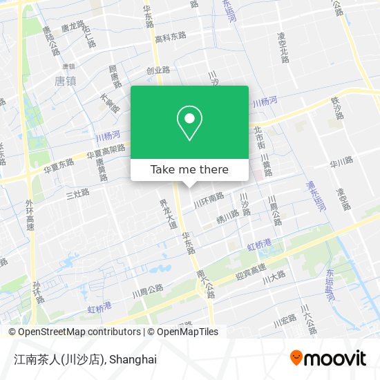 江南茶人(川沙店) map