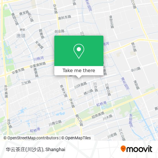 华云茶庄(川沙店) map