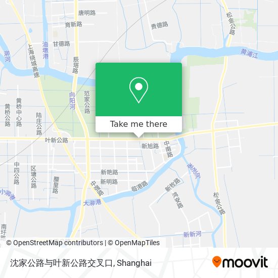 沈家公路与叶新公路交叉口 map