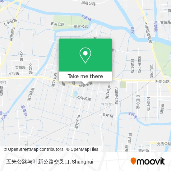 五朱公路与叶新公路交叉口 map