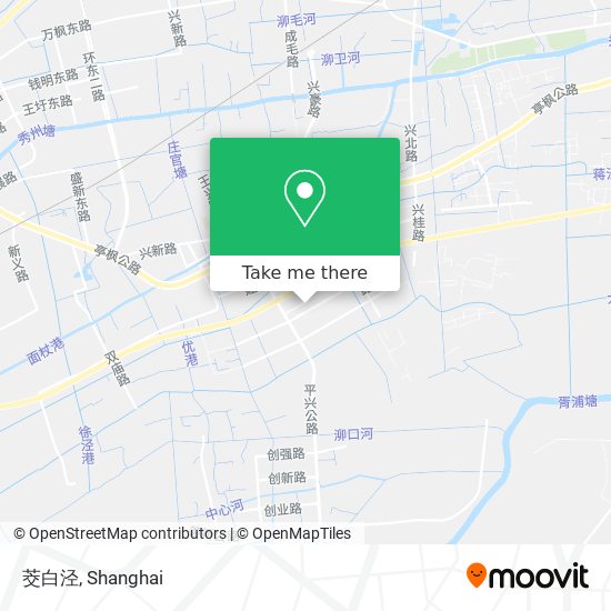 茭白泾 map