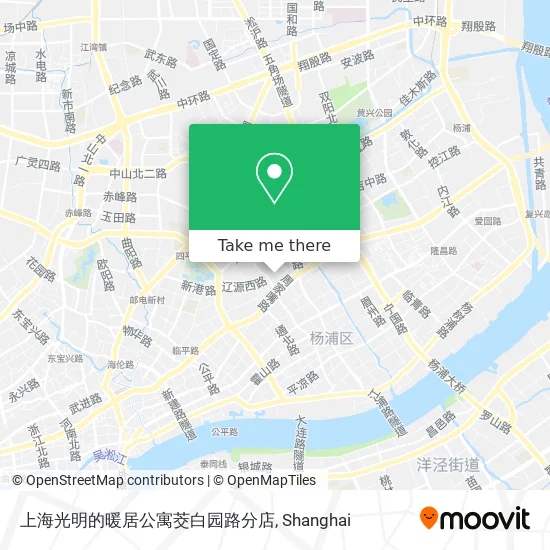 上海光明的暖居公寓茭白园路分店 map