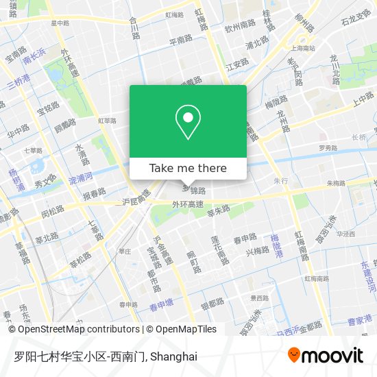 罗阳七村华宝小区-西南门 map