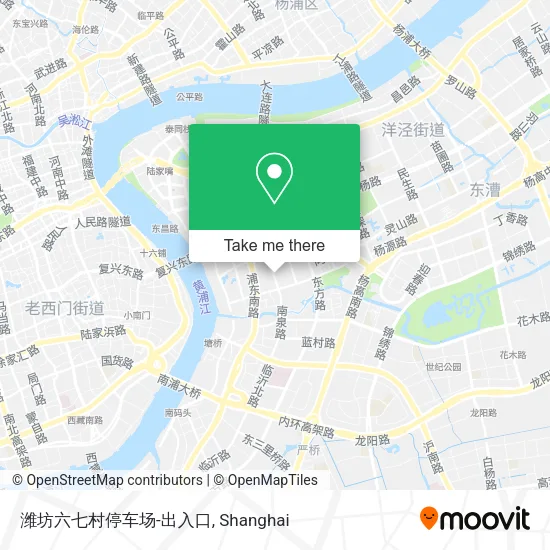 潍坊六七村停车场-出入口 map