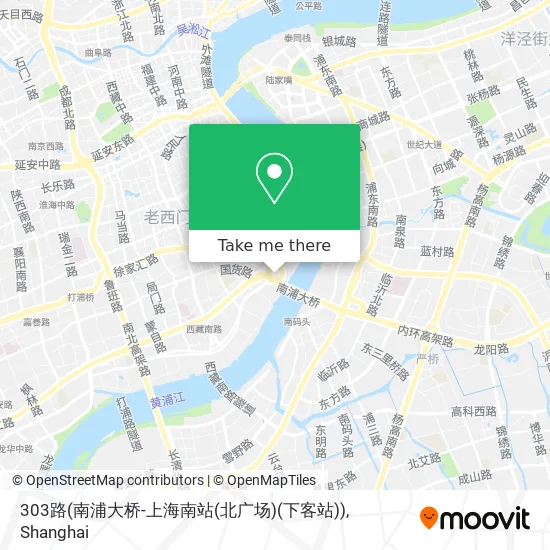 303路(南浦大桥-上海南站(北广场)(下客站)) map