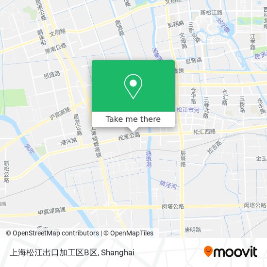 上海松江出口加工区B区 map