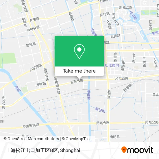 上海松江出口加工区B区 map