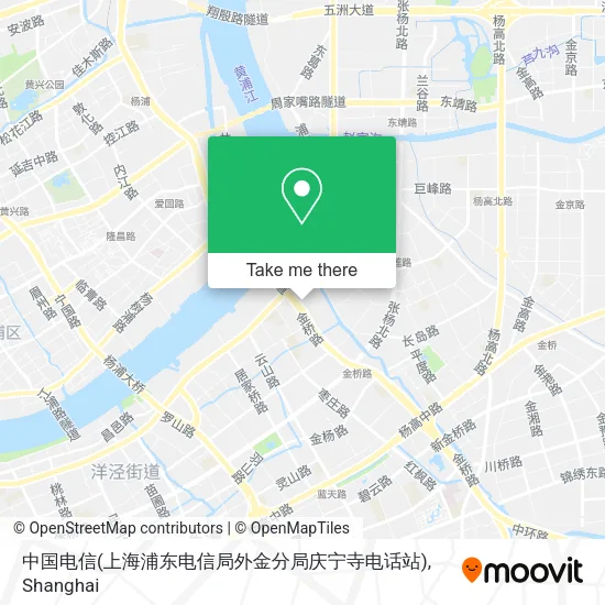 中国电信(上海浦东电信局外金分局庆宁寺电话站) map
