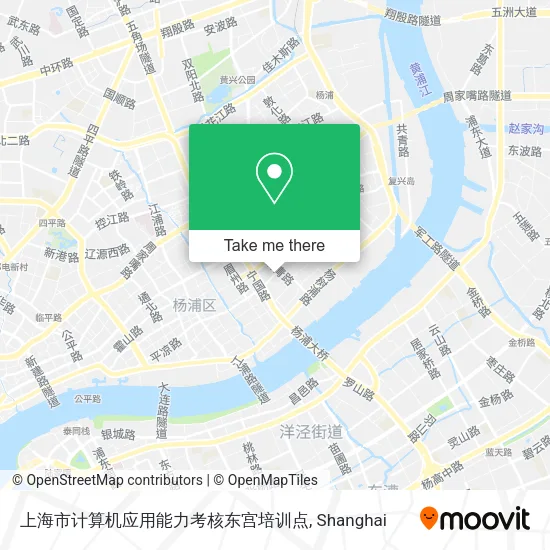 上海市计算机应用能力考核东宫培训点 map
