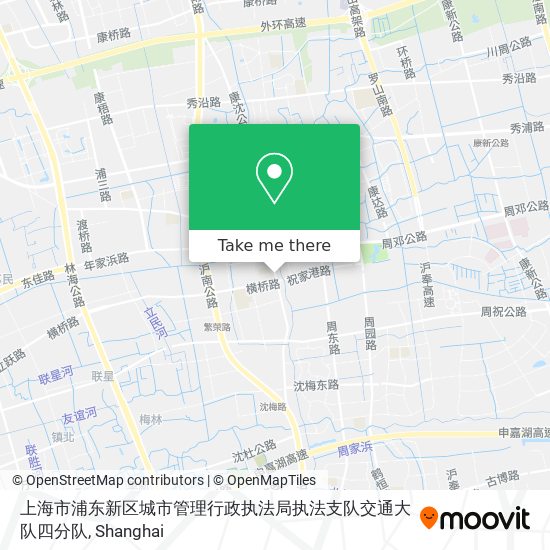 上海市浦东新区城市管理行政执法局执法支队交通大队四分队 map