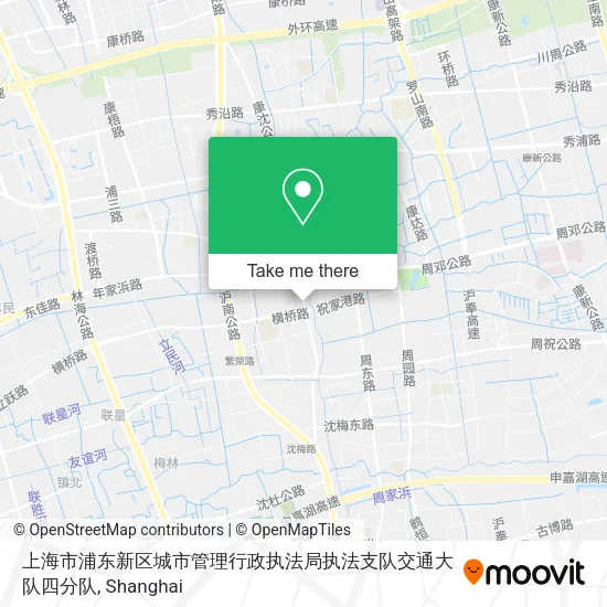 上海市浦东新区城市管理行政执法局执法支队交通大队四分队 map