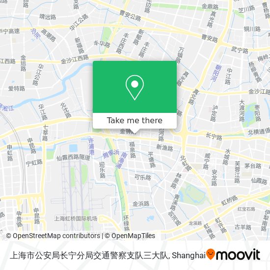 上海市公安局长宁分局交通警察支队三大队 map