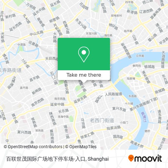 百联世茂国际广场地下停车场-入口 map
