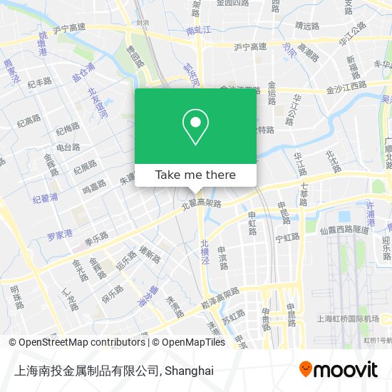 上海南投金属制品有限公司 map