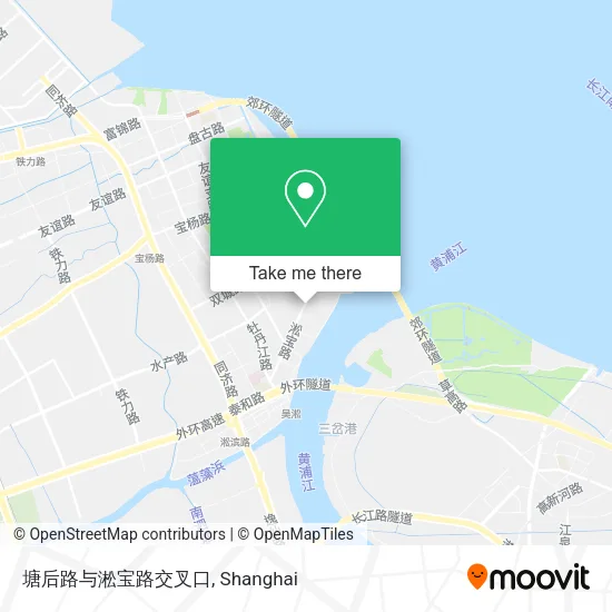 塘后路与淞宝路交叉口 map