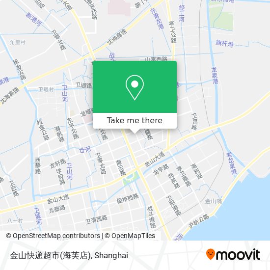 金山快递超市(海芙店) map
