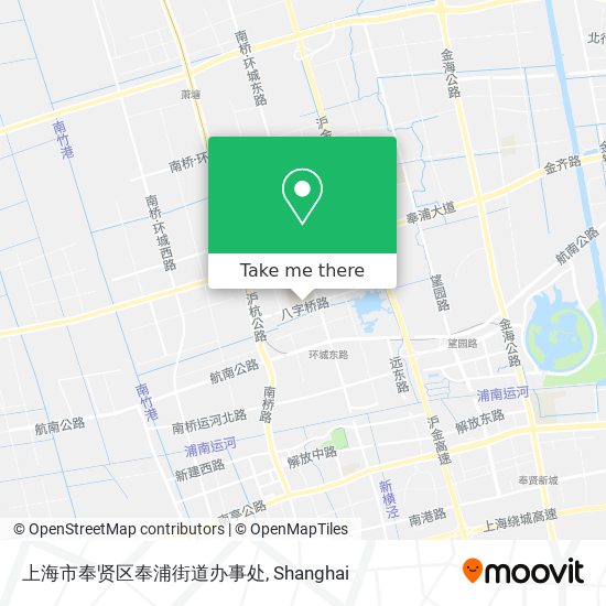 上海市奉贤区奉浦街道办事处 map