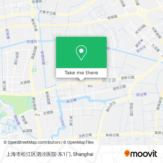 上海市松江区泗泾医院-东1门 map