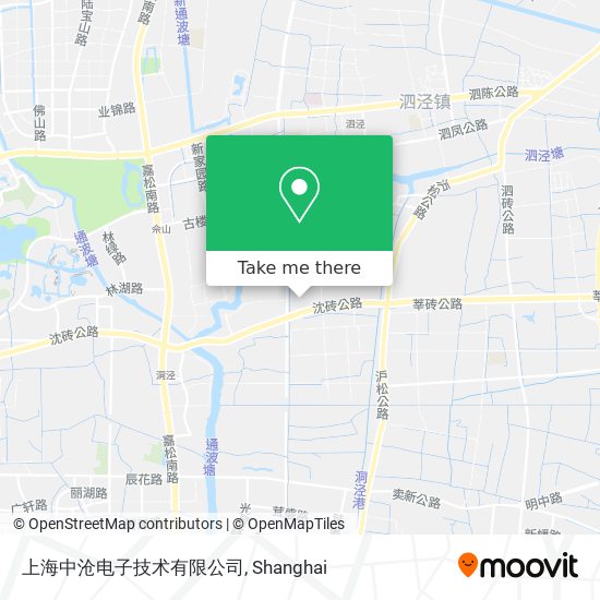 上海中沧电子技术有限公司 map