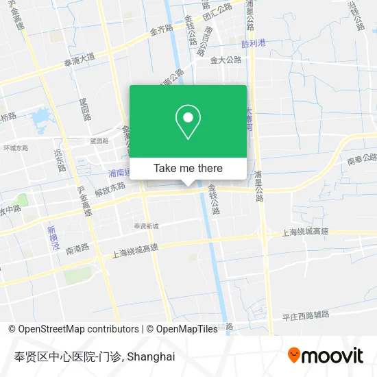 奉贤区中心医院-门诊 map
