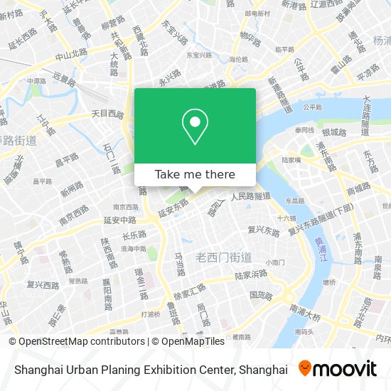 Shanghai Urban Planing Exhibition Center map