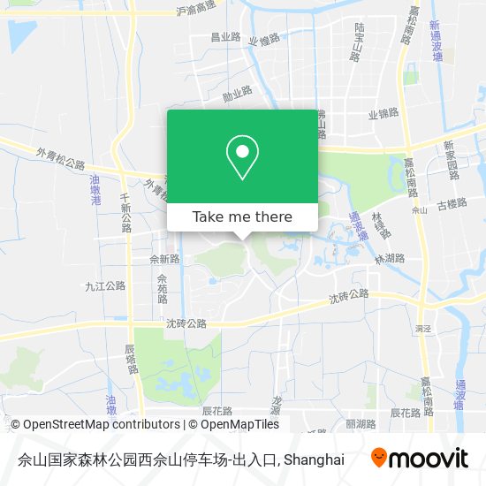 佘山国家森林公园西佘山停车场-出入口 map