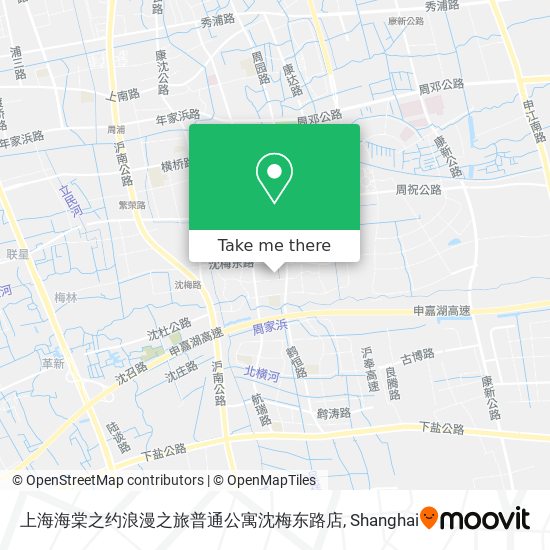 上海海棠之约浪漫之旅普通公寓沈梅东路店 map