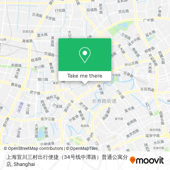上海宜川三村出行便捷（34号线中潭路）普通公寓分店 map