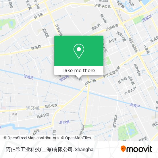 阿仨希工业科技(上海)有限公司 map