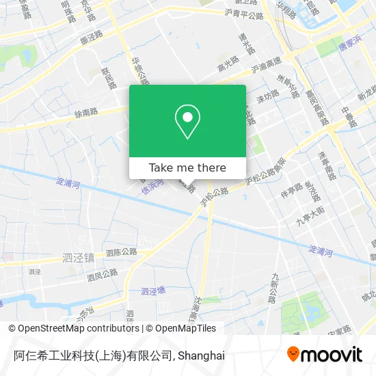 阿仨希工业科技(上海)有限公司 map
