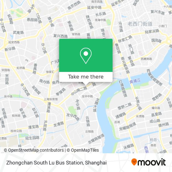 Zhongchan South Lu Bus Station map