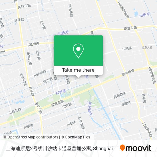 上海迪斯尼2号线川沙站卡通屋普通公寓 map