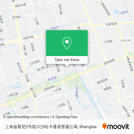 上海迪斯尼2号线川沙站卡通屋普通公寓 map