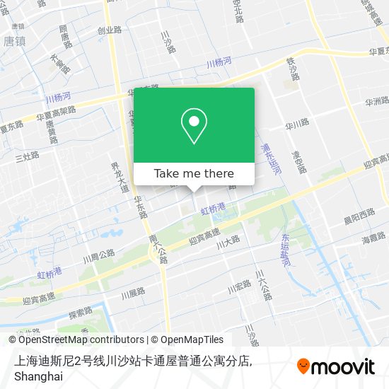 上海迪斯尼2号线川沙站卡通屋普通公寓分店 map