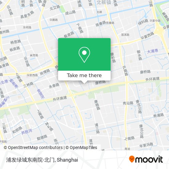 浦发绿城东南院-北门 map