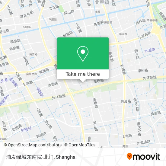 浦发绿城东南院-北门 map