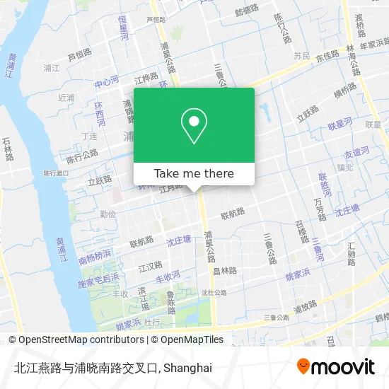 北江燕路与浦晓南路交叉口 map