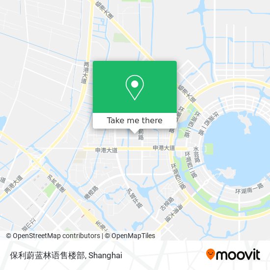 保利蔚蓝林语售楼部 map