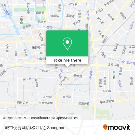 城市便捷酒店(松江店) map