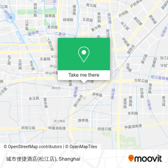 城市便捷酒店(松江店) map